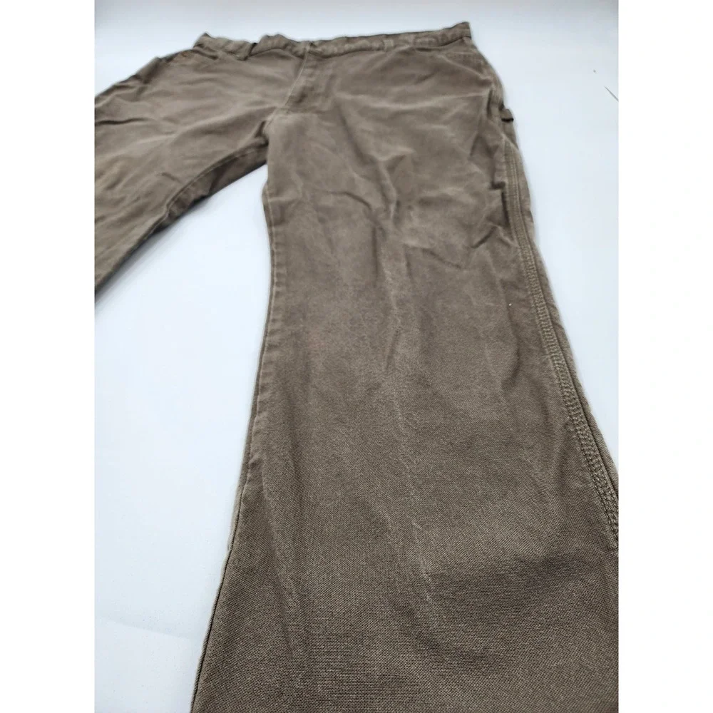 Mens Y2K Dickies Tan Khaki Brown Canvas Carpenter Work Pants Size 40x30 - Picture 7 of 16